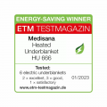 Единично електрическо одеяло Medisana HU 666 с Oeko-Tex® Standard 100 материя, Германия